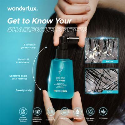 Wonderlux Set The Oil – Scalp Refreshing Oil-Free Serum for Oily Scalp 75ml
