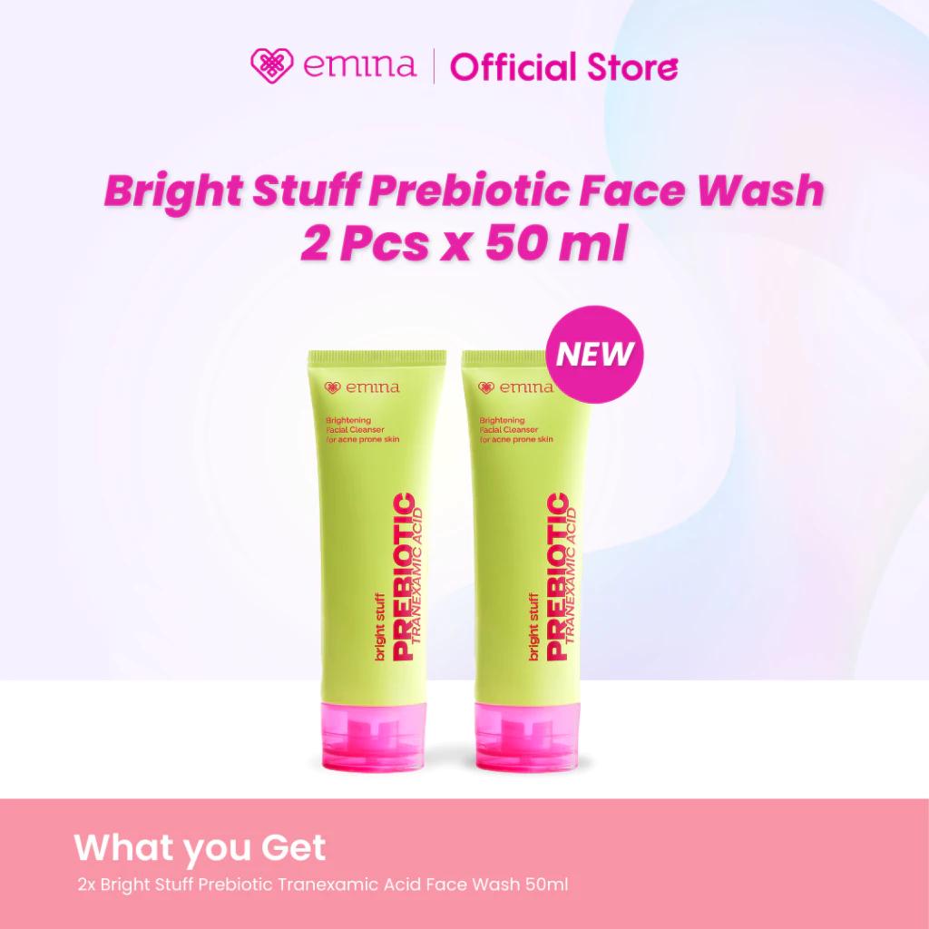 Emina Prebiotic Tranexamic Acid Brightening Face Wash for Acne Prone Skin 50ml - Facial soap for acne-prone skin