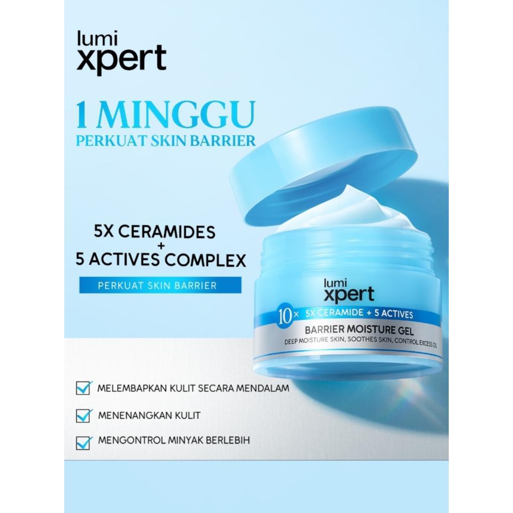 Lumixpert 10x Ceramide Barrier Moisturizer Gel Ceramide & Barrier Actives Menjaga Skin Barrier Perawatan Wajah Mencerahkan wajah Menjaga kelembapan kulit