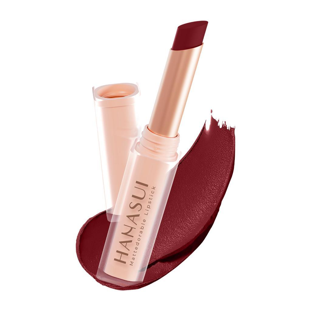 HANASUI Mattedorable Matte Lipstick 2g - Moisturizing & Smudge-Resistant Formula for Smooth Application