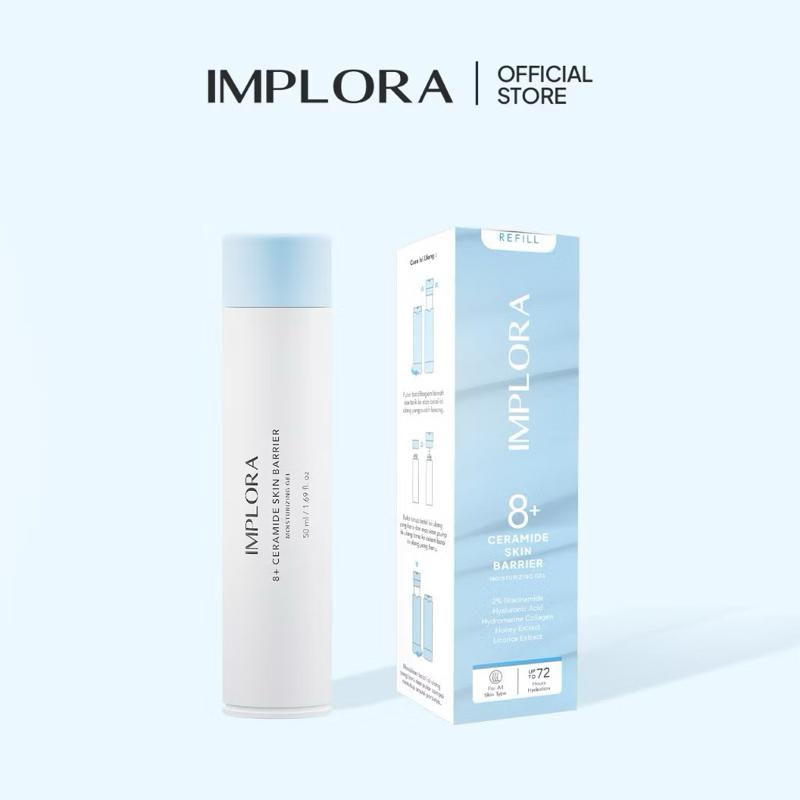 Implora Ceramide Skin Barrier Gel + Refill Set - GlowGuard Duo