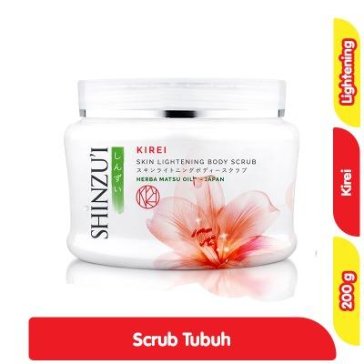 Shinzu’i Skin Lightening Body Scrub – Kirei 200g | Brightening Exfoliator with Herba Matsu Oil | Smooth, Radiant & Even-Toned Skin