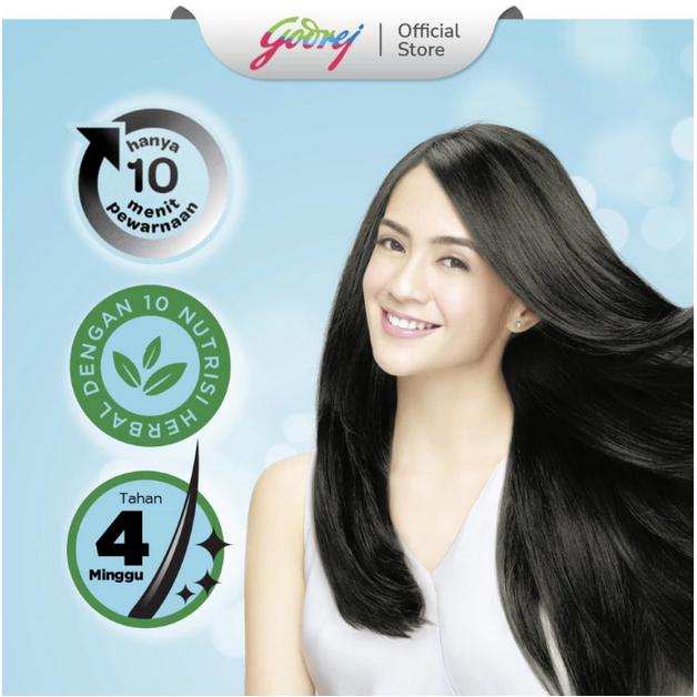 NYU Henna Shampoo Hair Colour 2.00 Natural Black / 4.00 Natural Brown | Sampo Pewarna Rambut