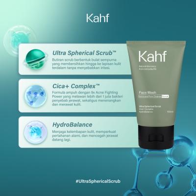 Kahf Pore & Acne Care Face Wash Scrub 100 ml – Deep Cleansing Power for Clear, Fresh-Looking Skin