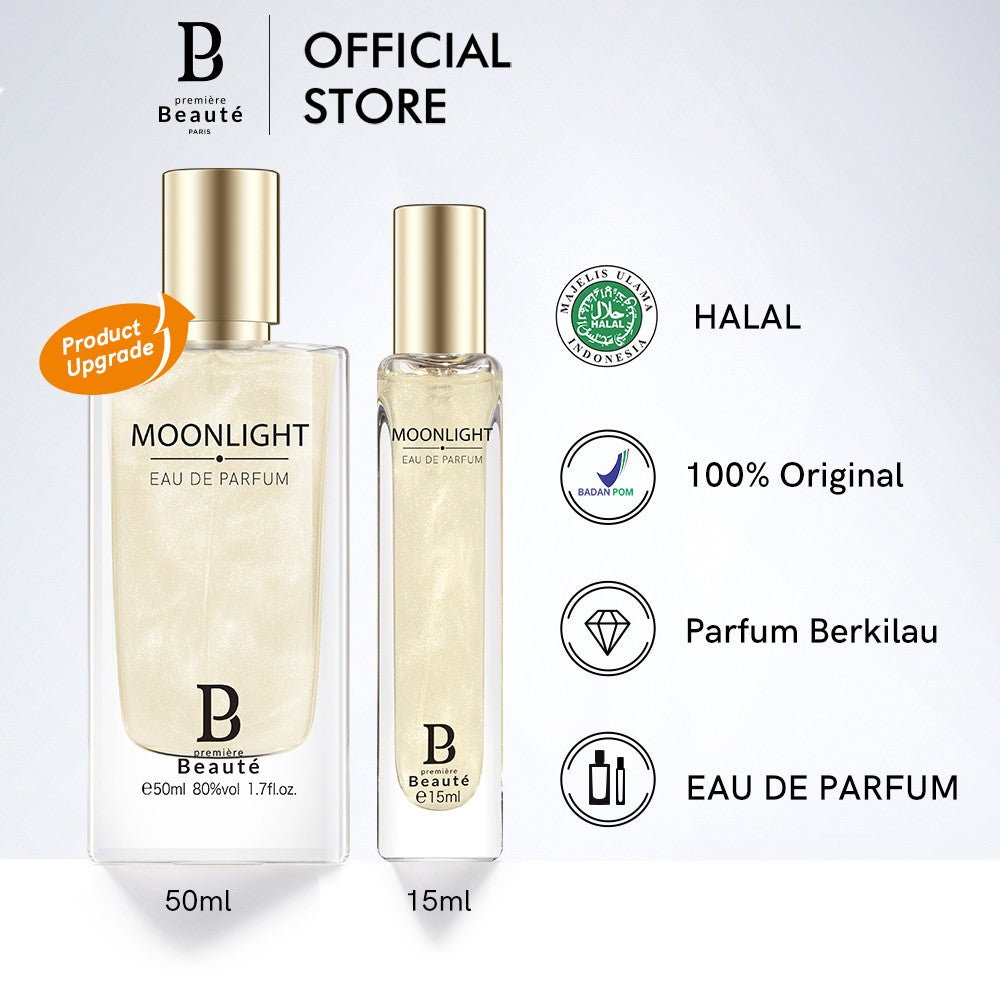 PREMIERE BEAUTE Perfume Wanita Moonlight 15/50ML Pear&Freesia Tahan Lama 24 jam EDP Original parfum