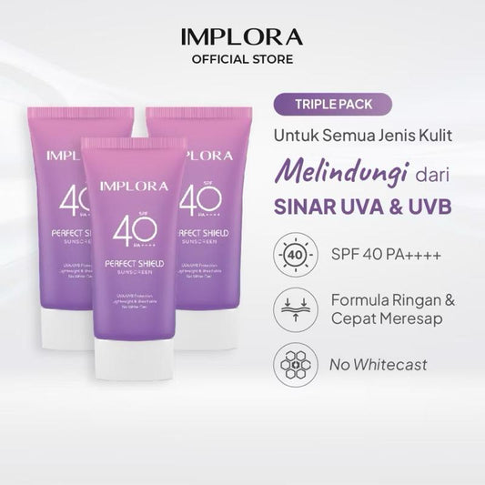 Implora Perfect Shield SPF 40 (3-Pack) - SunTriple Defense