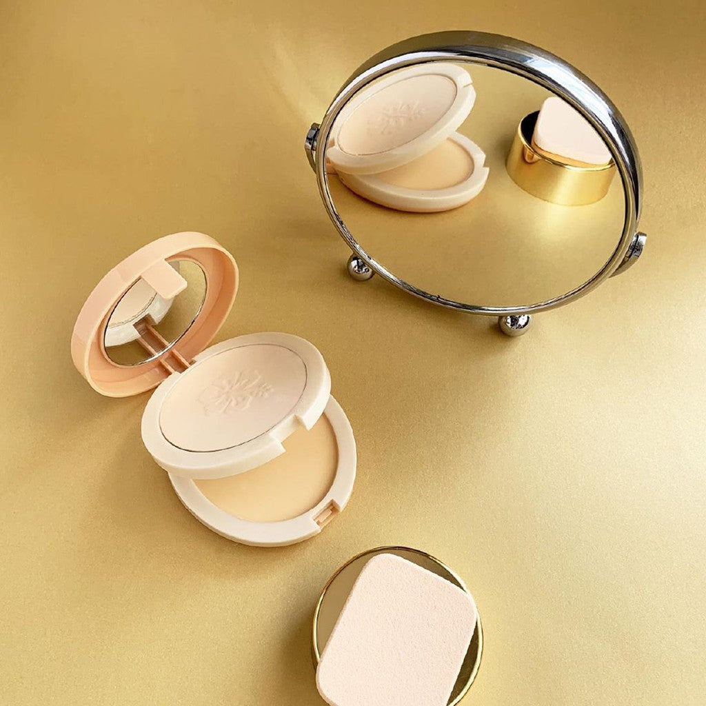 Implora Bedak Sueluttu Powder Cake 3in1 320 | Medium to Full Coverage | Bedak Ringan dan Tahan Lama