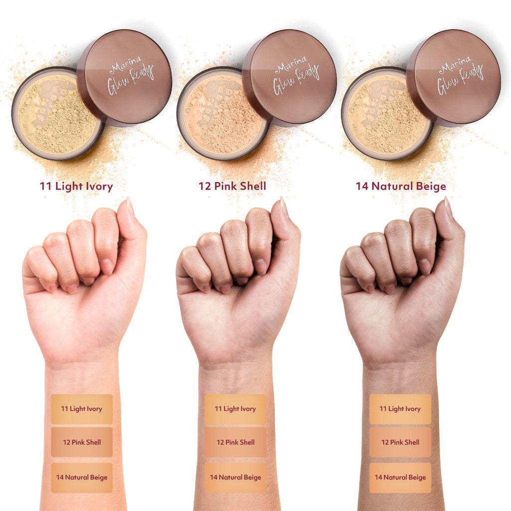 Marina Glow Ready Loose Powder UV Protection [15 G] - Exp : 10.2026