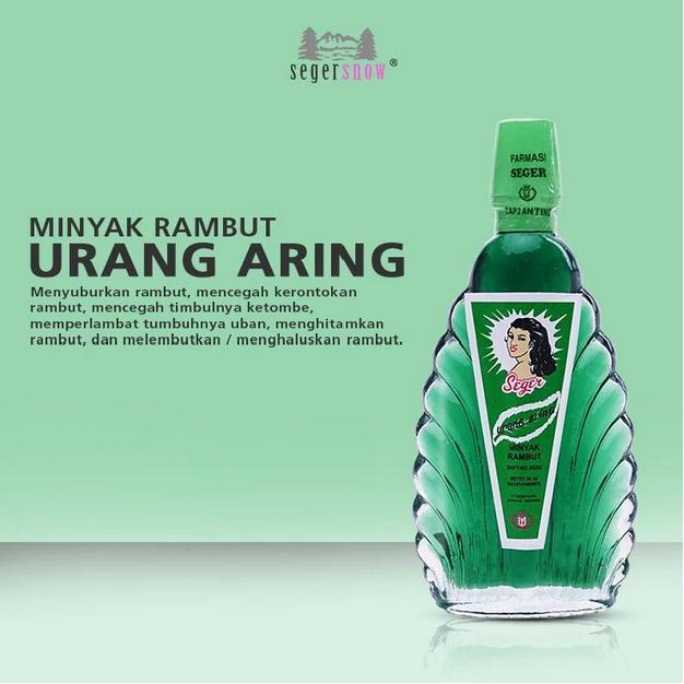 Seger Snow Urang Aring Hair Oil 50ml – Hair Growth & Nourishing Oil (Halal, BPOM Certified)