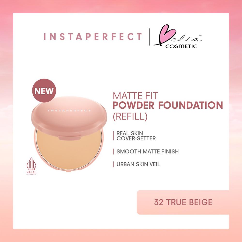 WARDAH Instaperfect Matte Fit Powder Foundation Refill – 13g | Shine Control | BPOM
