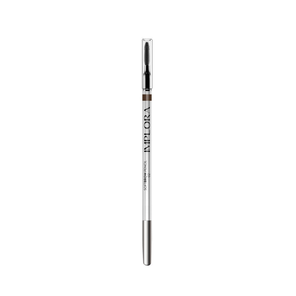 Implora New Softbrow Pencil | Pensil Alis Black Brown Dark Eyebrow | Korean Look
