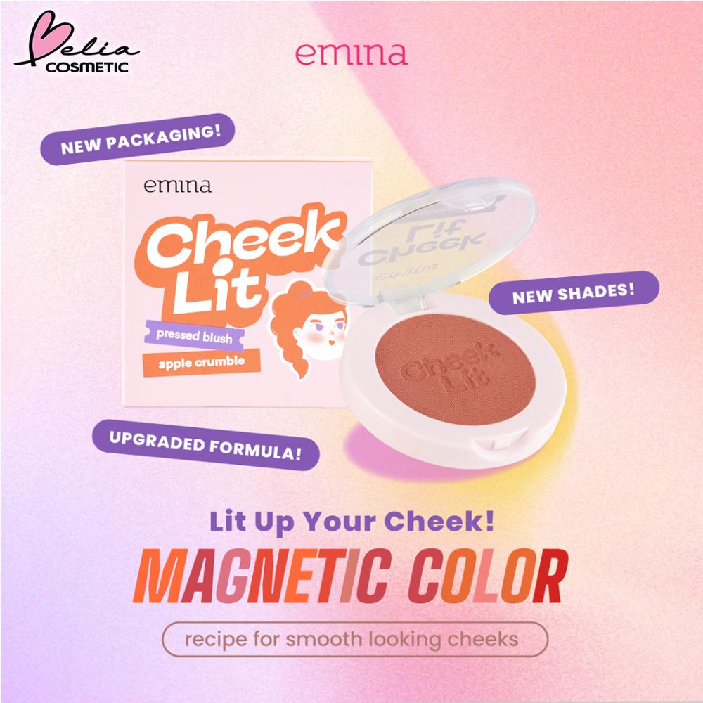 Emina Cheek Lit Series | Pressed Blush, Cream Blush Stick & Highlighter | Glow & Blush Essentials – Serba Ada