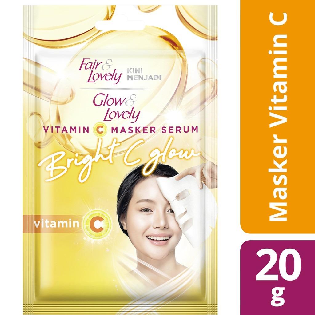 Glow & Lovely Vitamin C Serum Mask 20g – Instant Glow & Even Skin Tone in Just 15 Minutes