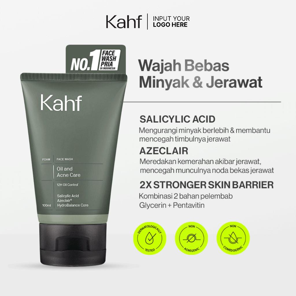 KAHF Face Wash 100 ml Energizing & Brightening / Oil & Acne / Oil & Comedo / Scrub / Acne Pore Cleanse Scrub NEW
