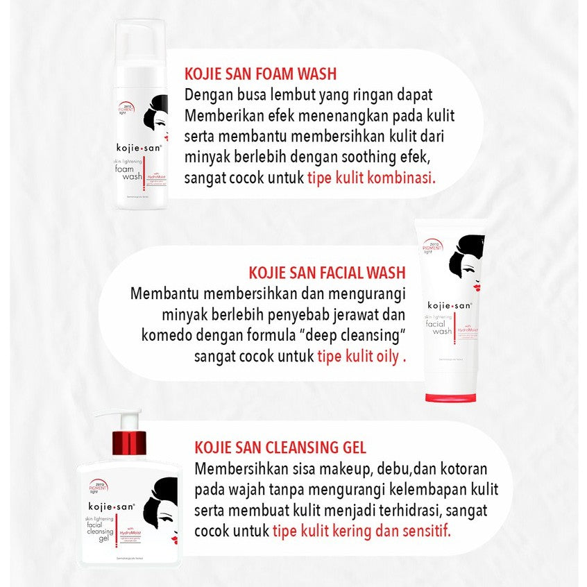 KOJIE SAN Skin Lightening Facial Wash w/ Hydromoist 100 gr