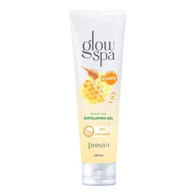Shinzu’i Glow Spa Gel Exfoliating Honey 260ml | Gentle Brightening Gel with Natural Scrub & Honey Extract