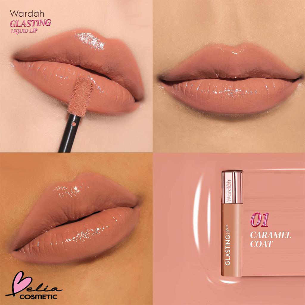 WARDAH Glasting Liquid Lip – Glassy Shine | High Pigment | Lightweight & Non-Sticky