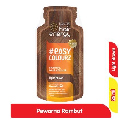 MAKARIZO Hair Energy Easy Colourz – Light Brown (26 ml) Ammonia-Free Hair Color | Quick & Easy Application | Vibrant Long-Lasting Color