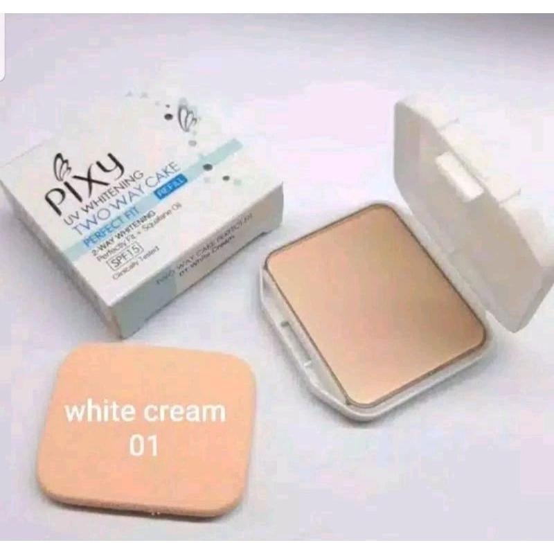 Pixy Two Way Cake Perfect Fit Refill Natural White 12.2g | Smooth Matte Finish for Bright Skin