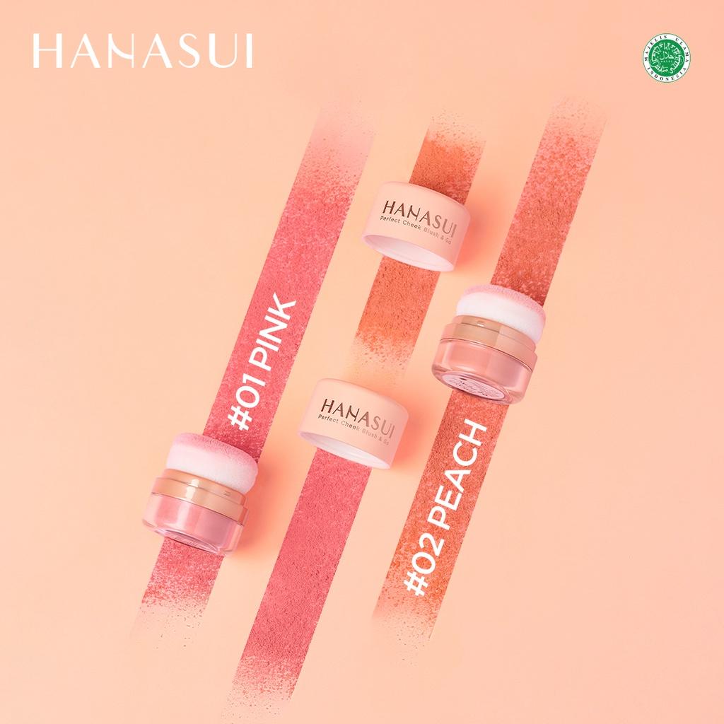 Hanasui Perfect Cheek Blush & Go 2.5g Shimmery Natural Finish Makeup Product