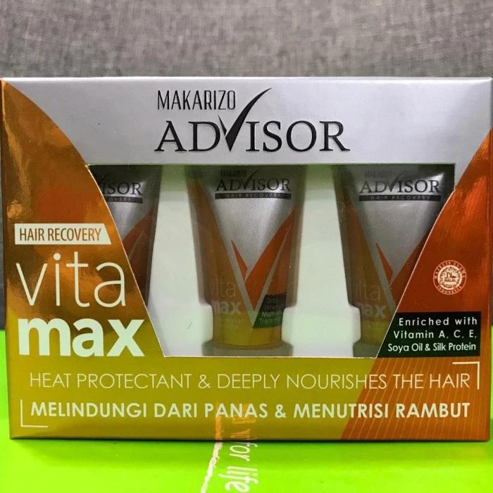 "Makarizo Hair Recovery Vitamax 8ml – 3-Piece Set | Deep Hair Repair Ampoule"