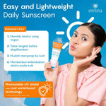 Emina Sun Battle SPF 35 PA+++ 20ml FUN SIZE NEW!! Bright Glow Sunscreen Wajah