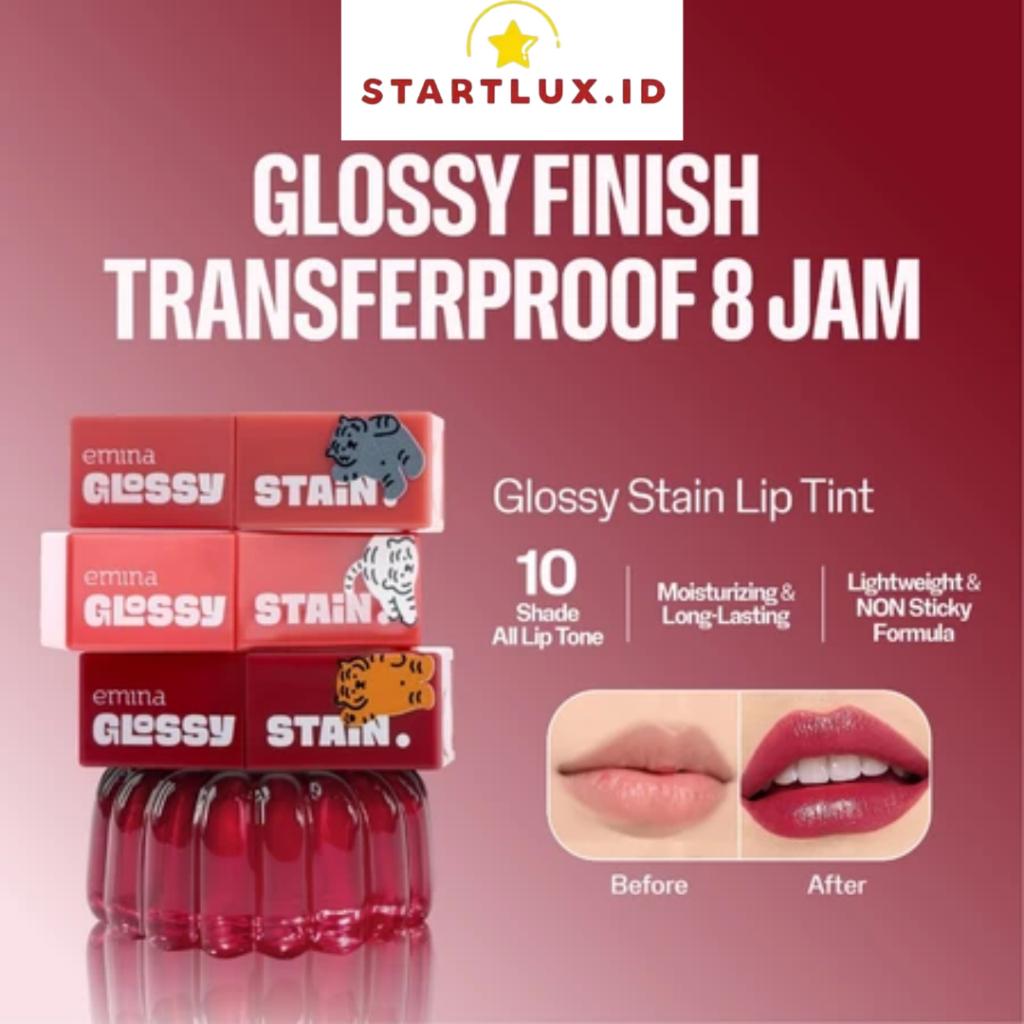 EMINA - Glossy Stain Lip Tint | Lightweight Long Lasting Lip Stain