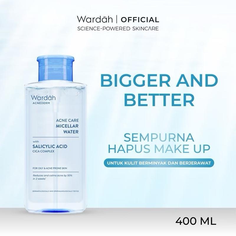 Wardah Acnederm Micellar Water – Fights Acne Fast & Gently Cleanses Skin