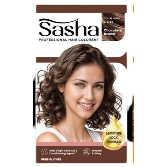 Sasha Professional Hair Colorant Natural Black 25g+25g – Easy DIY Hair Dye for Long-Lasting, Natural-Looking Black Hai