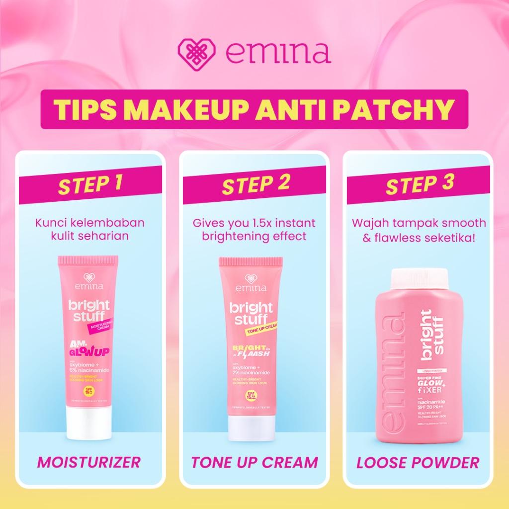 Emina Bright Stuff Loose Powder 55g – Instant Bright Matte Finish with Oil Control for All-Day Fresh Look