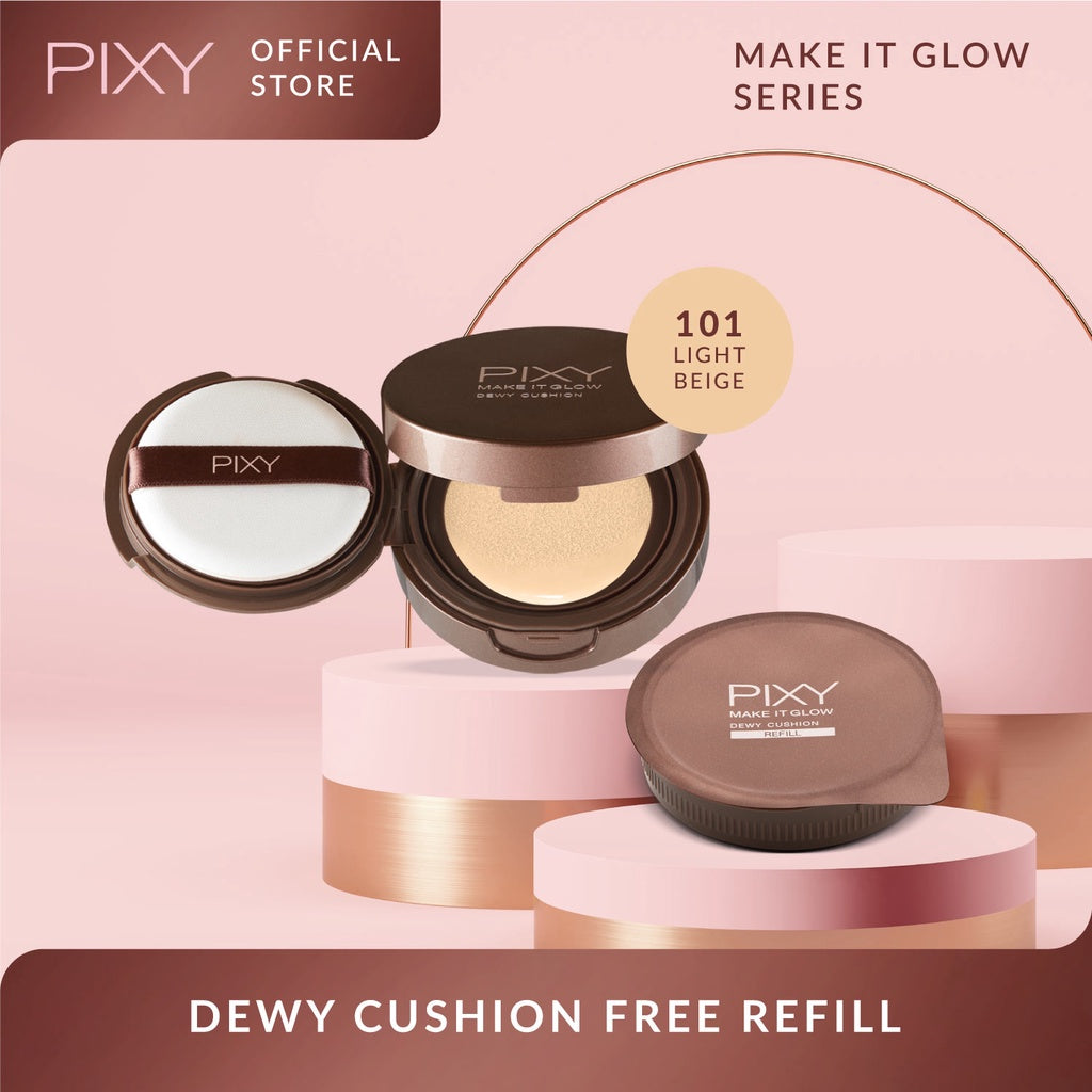 Paket PIXY Dewy Cushion 101 Light Beige