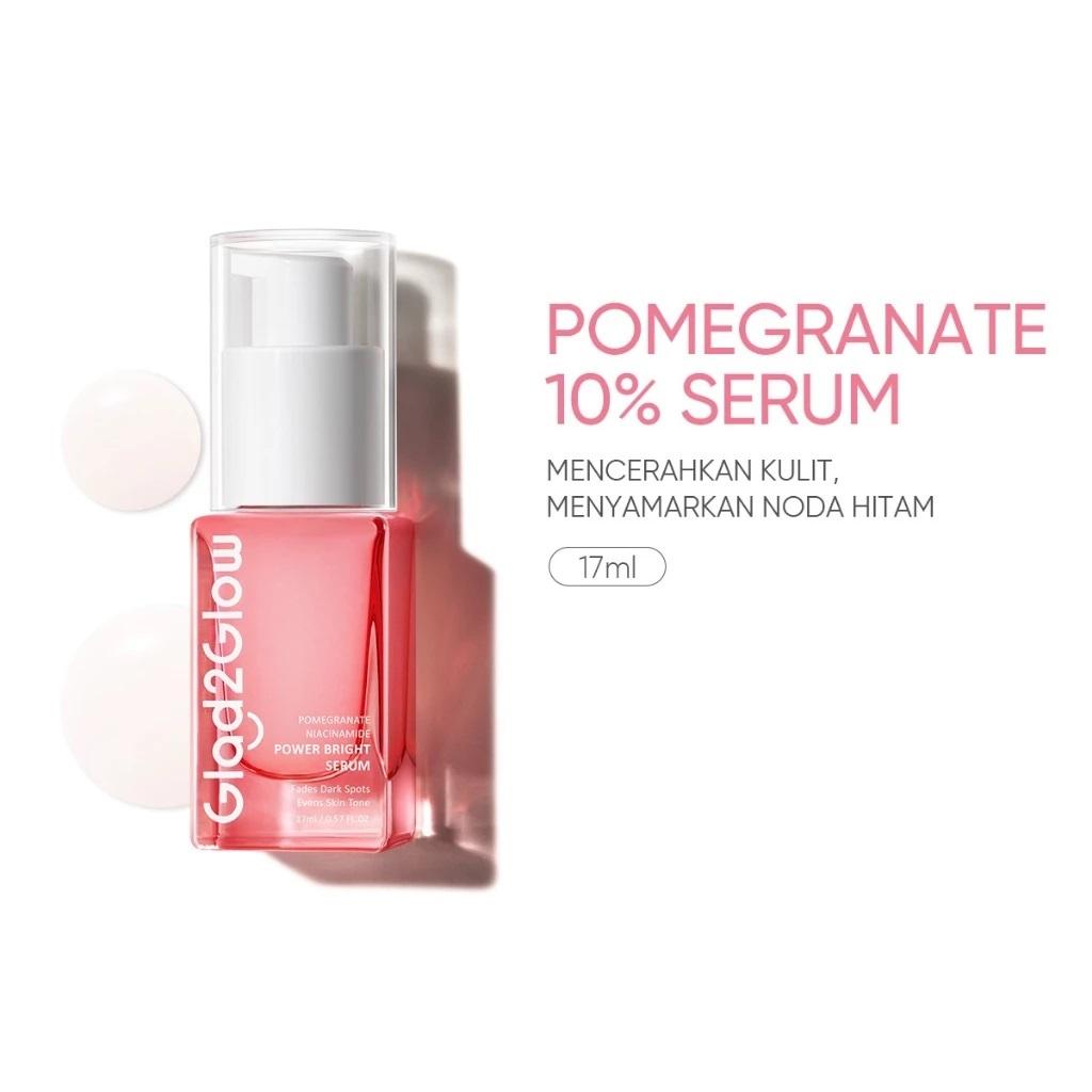 Glad2Glow Serum Series 17mL - Pomegranate Niacinamide Power Bright Serum with Peach Retinol Anti-Aging & Centella Salicylic Anti-Acne Benefits
