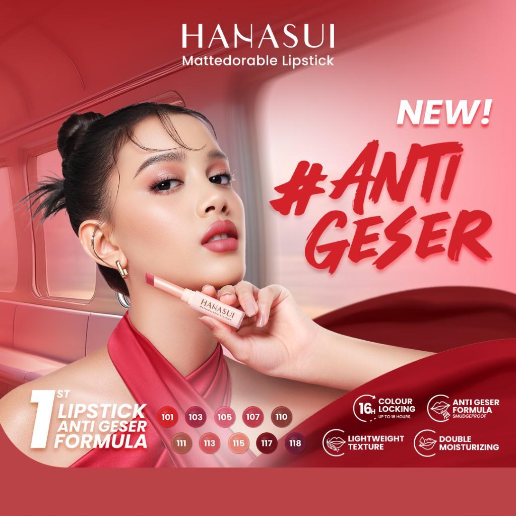 HANASUI Mattedorable Matte Lipstick 2g - Moisturizing & Smudge-Resistant Formula for Smooth Application