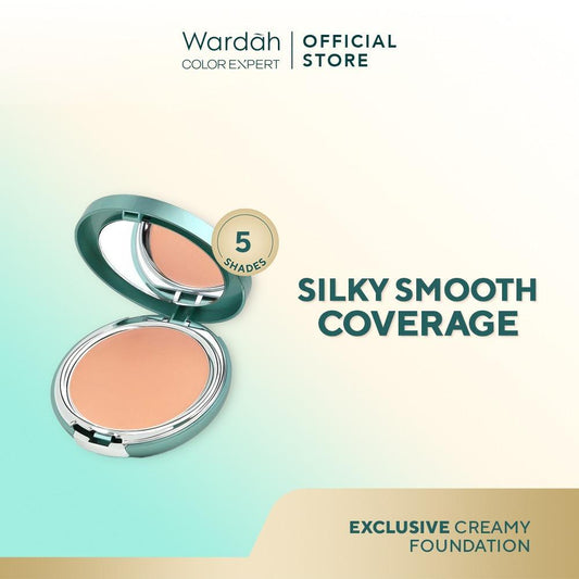 WARDAH Exclusive Creamy Foundation Make Up – Long-Lasting Full Coverage Cream Foundation with Smooth Blendable Texture