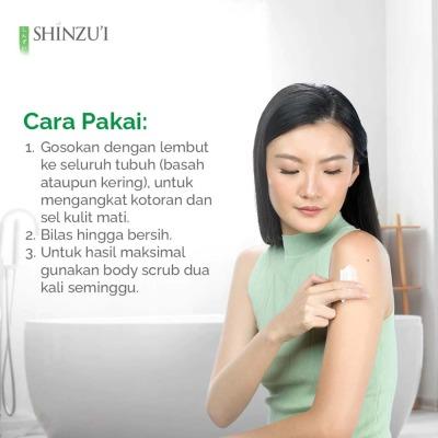 Shinzu’i Skin Lightening Body Scrub – Myori 200g | Brightening Herbal Exfoliator with Herba Matsu Oil | Smoother, Radiant, Even-Toned Skin
