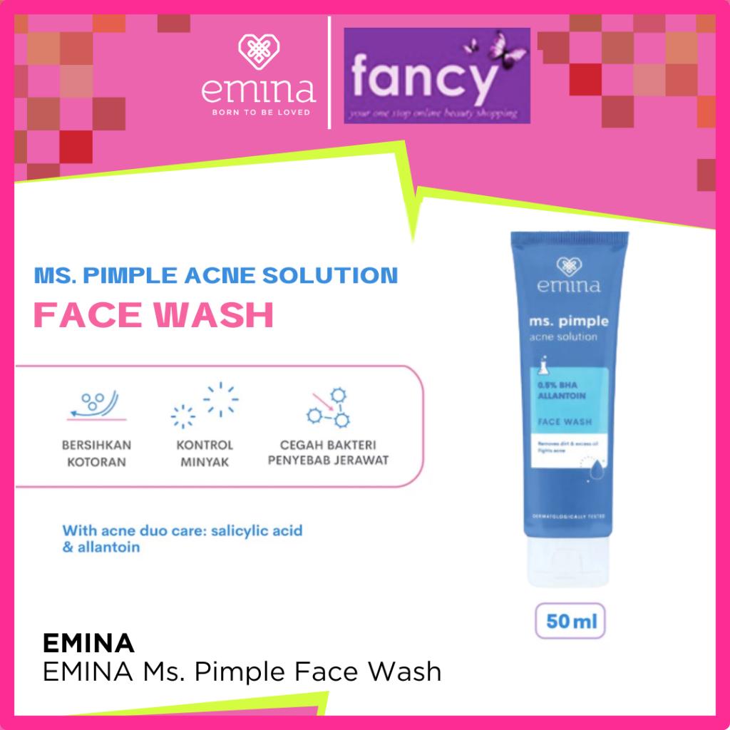Emina Ms. Pimple Acne Solution Face Wash 50ml – Gentle Cleanser for Acne-Prone Skin