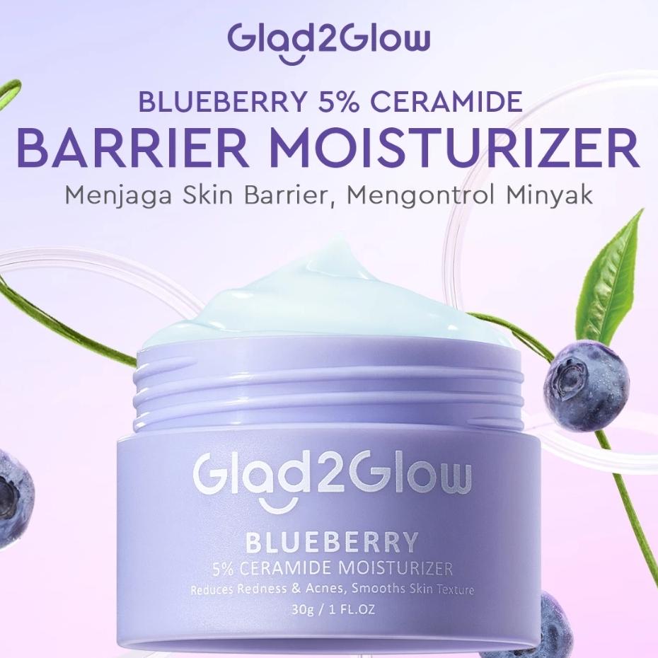 Glad2Glow All Series Skincare - Centella Soothing Gel Moisturizer Eye Cream Toner Serum Blueberry Sunscreen Masker Complete Daily Glow Set