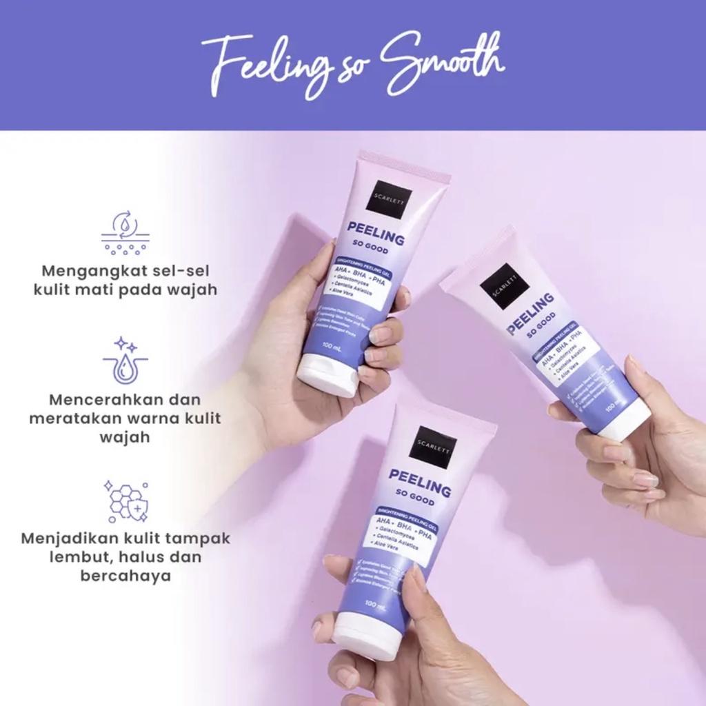 SCARLETT Whitening Peeling So Good Brightening Peeling Gel Scrub with 2% PHA Galactomyces Centella Asiatica & Aloe Vera for Enhanced Skin Brightness