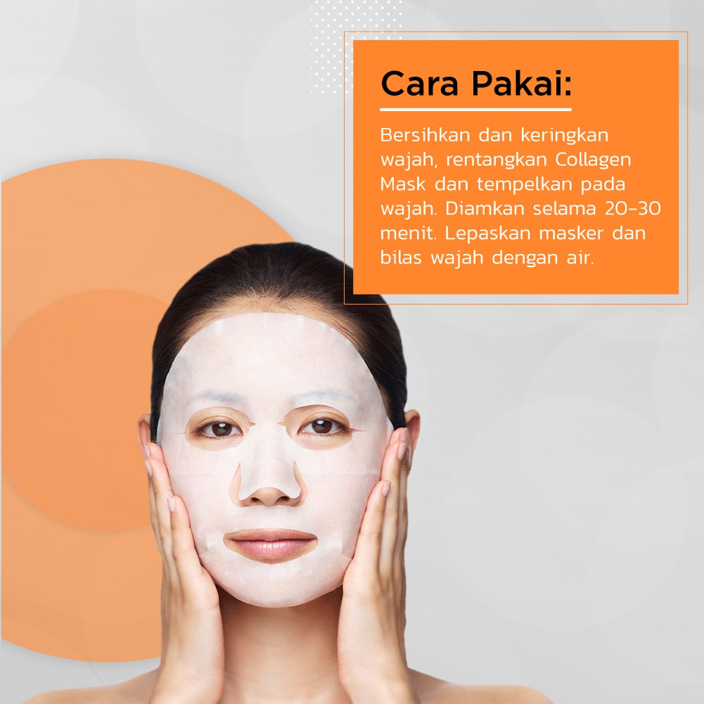 ERHA VP Collagen Mask 3 pcs - Masker Wajah Anti Penuaan