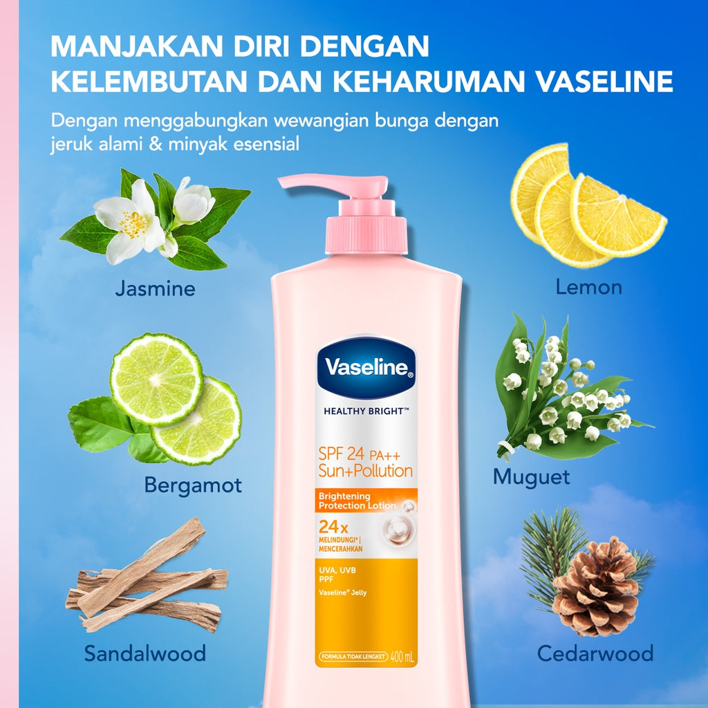Vaseline Lotion Healthy Bright SPF24 PA++ 100ml Twin Pack
