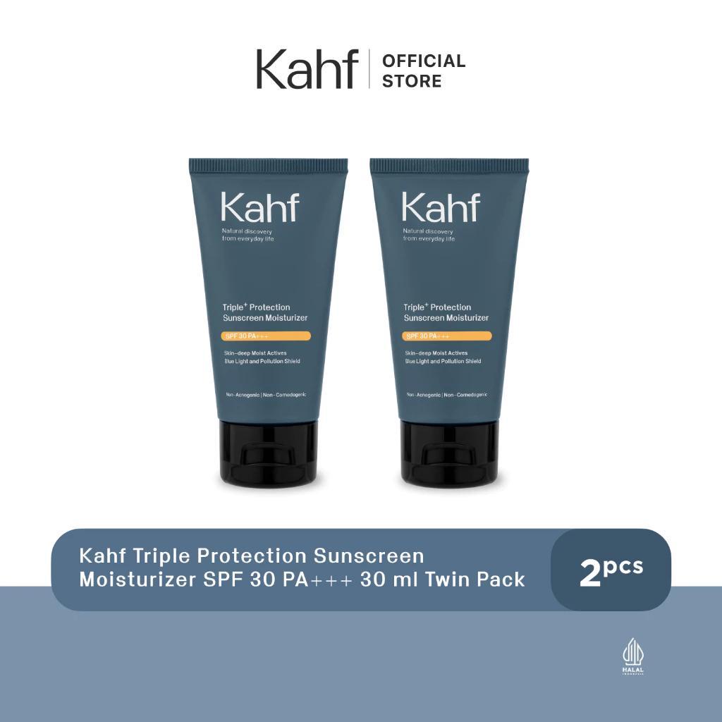 Twin Pack Kahf Triple Protection Sunscreen Moisturizer SPF 30 PA+++ 30 ml