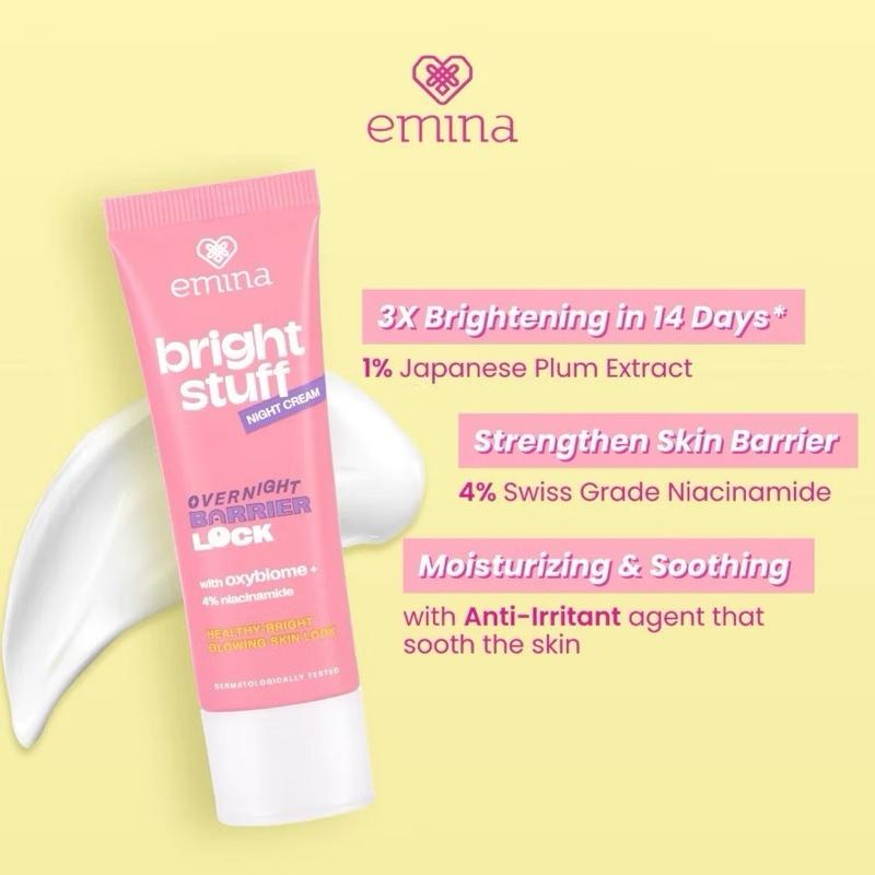 Emina GlowDream Night Cream – Brightening & Hydrating Boost (20g)