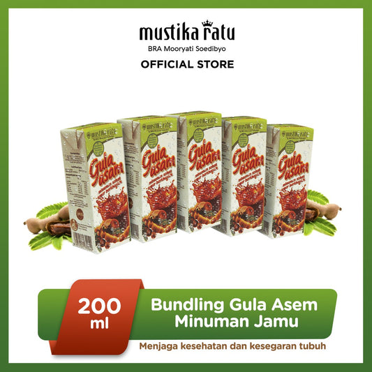 Mustika Ratu Bundling 5 pcs Minuman Gula Asem 200ml