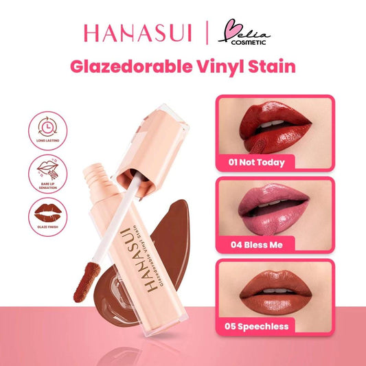 Belia HANASUI Glazedorable Vinyl Stain 05 Speechless  Plumpy Glazed Lips Long Lasting Moisturizing
