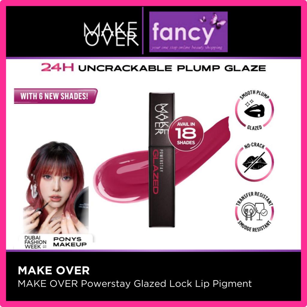 MAKE OVER Powerstay GLAZED LOCK LIP PIGMENT NEW! Lip Gloss yang Transferproof
