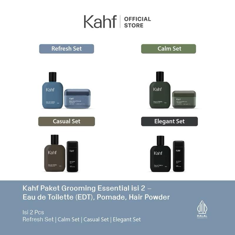 [LIMITED FRIDAY BLESSINGS EDITION] Kahf Grooming Duo - EDT & Hair Styling Set (35ml + Pomade + Powder)
