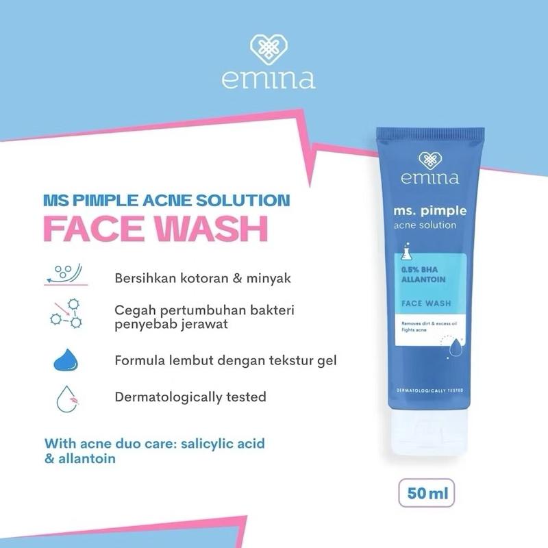 Emina Ms. Pimple Face Wash 50ml - GlowAway Acne Hero