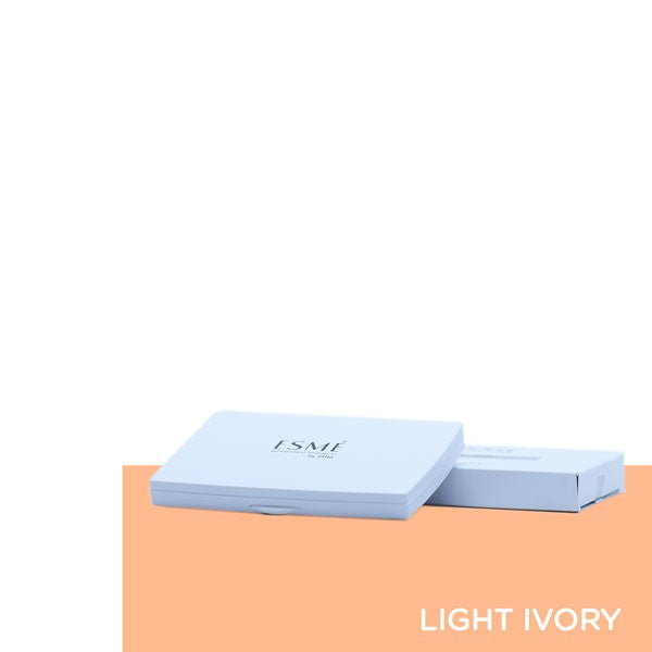 ERHA ESME Twin Silk Compact Powder Light Ivory 13 gr - Bedak Padat Warna Light Ivory