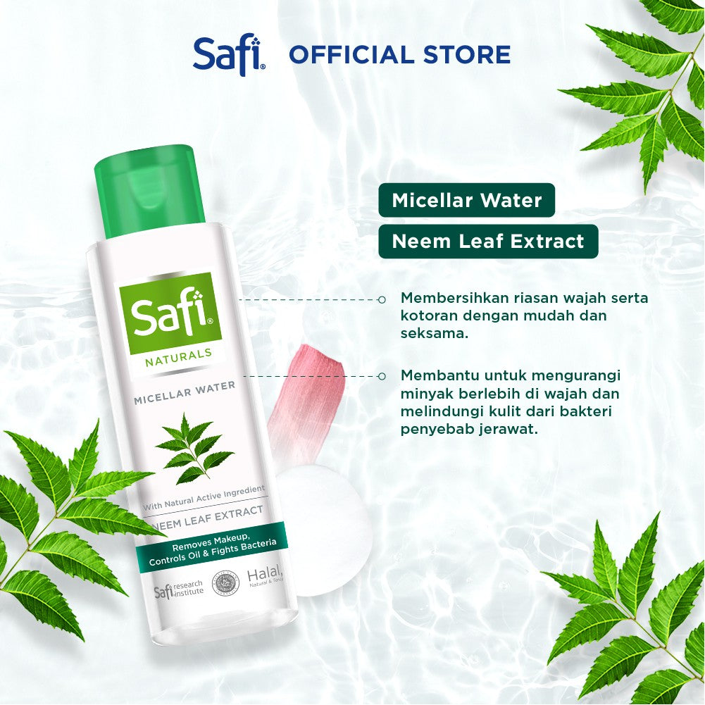 SAFI - Naturals Micellar Water - With Neem 100ml - Pembersih Wajah