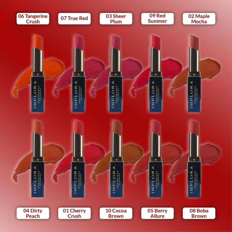 Implora VelvetMuse – Intense Matte Lipstick Collection